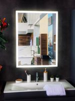 Товар: Зеркало с LED-подсветкой SIENA (80*90) /AQUA DE MARCO Sien80/90 - фото 9 Зеркало с LED-подсветкой SIENA (80*90) /AQUA DE MARCO Sien80/90 — фото 9, Зеркала в ванную комнату