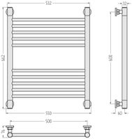 Товар: Полотенцесушитель водяной Сунержа Богема+ прямая 600х500 Белый 12-0220-6050 - фото 2 Полотенцесушитель водяной Сунержа Богема+ прямая 600х500 Белый 12-0220-6050 — фото 2, Водяные полотенцесушители
