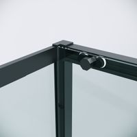 Боковая стенка Grossman Style 200.K33.05.100.21.00 (100х195) черный матовый,стекло прозрачное, 1 место — фото 6, Боковые стенки