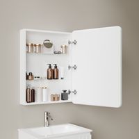 Зеркальный шкаф для ванной комнаты SANCOS Diva 600х149х800, с подсветкой, арт. арт-DIV600 — фото 6, Зеркальные шкафы в ванную