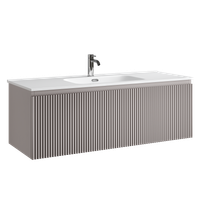 Тумба подвесная SANCOS Snob R 1.0 1195х445х406, c одним ящиком оснащенным доводчиками, Doha Soft , арт.SNR1.0120SM — фото 1, Комоды и тумбы для ванной комнаты