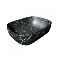 Раковина чаша Maretti FL13NS25-560MR, черный мрамор — фото 1, Раковины накладные