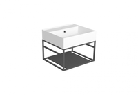 Металлическая структура SIMAS AGILE настенная цвет черный матовый AGSS51 — фото 1, Консоли для раковины