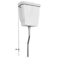 Бачок Artceram Hermitage на высокой трубе цвет белый арт-HEC004 01 00 — фото 3, Комплектующие для туалета