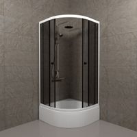 ДО Грэй 90*90 В (3 места+сифон D50) арт-Щ0000066465 — фото 2, Душевые уголки четверть круга