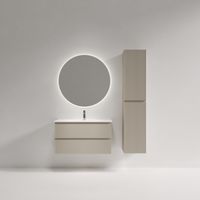 Тумба подвесная SANCOS Snob R 890х390х500, c двумя ящиками оснащенными доводчиками, Beige Soft , арт. арт-SNR90/39CE — фото 3, Тумбы под раковину