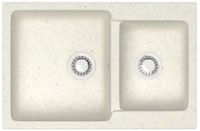 Кухонная мойка AZARIO Grand 765х500х190 двойная, искусственный мрамор, цвет Хлопок арт-CS00079904 — фото 3, Кухонные мойки