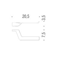 Держатель туалетной бумаги COLOMBO DESIGN ALIZE D без крышки цвет хром арт-B2508 — фото 2, Держатели туалетной бумаги