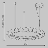 Подвесной светильник Maytoni MOD331PL-L42BS3K — фото 8, Подвесные светильники