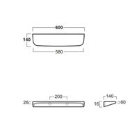 Товар: Полка SIMAS BADEN BADEN настенная цвет белый DE16 - фото 2 Полка SIMAS BADEN BADEN настенная цвет белый DE16 — фото 2, Полки