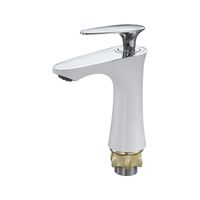 Смеситель для раковины G.Lauf LOT1-A010PW, хром/белый — фото 1, Смесители для раковины