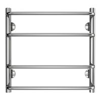 Полотенцесушитель водяной AZARIO FERRARA 500/500 4 секций, нижнее/диагональное подключение, 1/2", хром арт-AZ09155 — фото 5, Водяные полотенцесушители