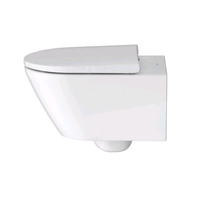Унитаз, Duravit, D-Neo, RIMLESS, подвесной, шгв 370*540*360, цвет-белый матовый сатинированный арт-2577092600 — фото 1, Подвесные унитазы