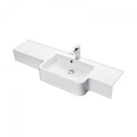 Раковина HOTEL B 129, правая, белая 1A709931PI01P — фото 2, Раковины подвесные