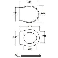 Сиденье с крышкой GLOBO PAESTUM с микролифтом цвет черный арт-PS24RN — фото 2, Сиденья для унитаза