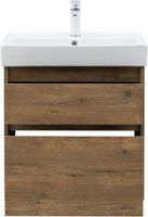 Тумба с раковиной Aquanet Nova Lite 2.0 60 2 ящ. цв. дуб рустикальный 00348189 — фото 13, Тумбы с раковиной