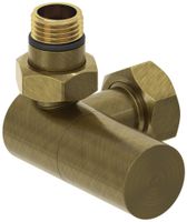 Вентиль Вентиль Сунержа 3D левый цилиндр (G 1/2" НР х G 3/4" НГ) Состаренная бронза арт-05-1402-1234 — фото 3, Комплектующие для полотенцесушителей