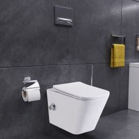 Товар: Унитаз подвесной Azario Hugo 350х480х363 c функцией биде, безободковый, с быстросъемным сиденьем микролифт арт-AZ-10007 - фото 13 Унитаз подвесной Azario Hugo 350х480х363 c функцией биде, безободковый, с быстросъемным сиденьем микролифт арт-AZ-10007 — фото 13, Подвесные унитазы