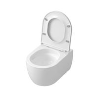 Товар: Унитаз подвесной Grossman (525х360х345) безободковый,белый с тонкой крышкой,микролифт,смыв торнадо,1 место арт-GR-4415SQ - фото 2 Унитаз подвесной Grossman (525х360х345) безободковый,белый с тонкой крышкой,микролифт,смыв торнадо,1 место арт-GR-4415SQ — фото 2, Подвесные унитазы