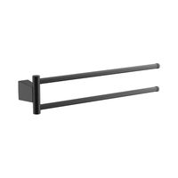 Полотенцедержатель поворотный двойной BELZ , черный арт-B91412 — фото 1, Полотенцедержатели