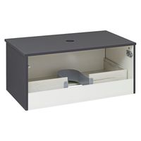 Тумба подвесная MONACO 80 /графит/ AQUA DE MARCO 2080GRMON — фото 4, Тумбы под раковину