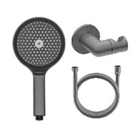 Лейка для душа с держателем и шлангом Raglo , графит арт-R476.43.09 — фото 1, Лейки для душа