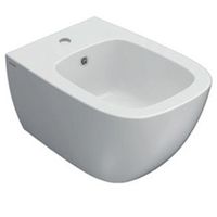 Биде GLOBO GENESIS подвесное с одним отверстием цвет белый арт-GNS10BI — фото 1, Биде подвесные