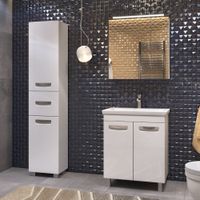 Тумба под раковину VIGO Plaza 60 напольная белый (023) — фото 5, Тумбы под раковину