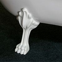 Ванна EDELWEISS 170 см из литьевого мрамора NOVA GEL с белыми ножками/ Aqua de Marco 1170WWEDE_GEL — фото 7, Ванны