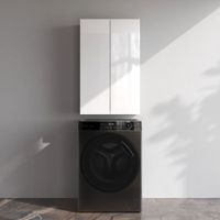 M85CHX0602WG X-Joy, Шкаф навесной с дверками, 60 см, белый глянец — фото 7, Шкафы для ванной