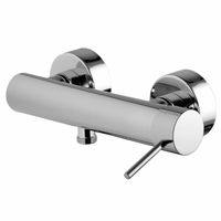 Смеситель для душа, Fima Carlo Frattini, Spillo Up, тип открывания воды-однорычажный, тип регулирования воды-керамический картридж, монтаж-настенный, отверстия для монтажа-2, цвет-брашированный никель арт-F3035/1SN — фото 1, Смеситель для душа