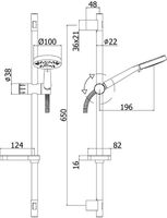 Набор смесителей Paffoni Nettuno Due 3 в 1 (сет 2) 00255120 — фото 7, Готовые комплекты для ванной комнаты