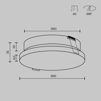 Встраиваемый светильник Technical DL067-GX53-W — фото 8, Точечные светильники