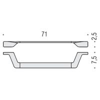 Полотенцедержатель COLOMBO DESIGN ALIZE B2511 широкий цвет хром — фото 2, Полотенцедержатели