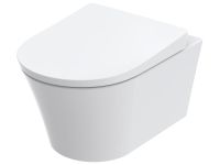 RG Унитаз подвесной выпуск в стену, цвет белый арт-CW553EY — фото 1, Подвесные унитазы