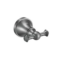 Товар: Крючок для ванной комнаты двойной Rose RG1921T, пепельный - фото 1 Крючок для ванной комнаты двойной Rose RG1921T, пепельный — фото 1, Крючки для полотенец