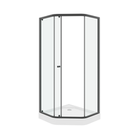 Ограждение VIVA90B N душевое Ceruttispa без поддона (90x90x195) — фото 55, Прямоугольные душевые уголки