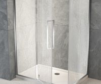 Душевой угол Veconi Rovigo RV-034R, 1100х700х1950, хром, стекло дождь RV034R-11070-06-C7 — фото 3, Душевые уголки