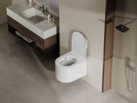 Унитаз ABBER Bequem AC1129 подвесной белый, безободковый, смыв торнадо — фото 4, Подвесные унитазы