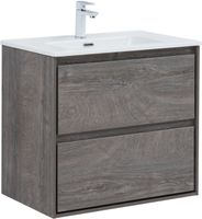 Тумба с раковиной Aquanet Милан 70 цв. дуб рошелье 00340158 — фото 2, Тумбы с раковиной