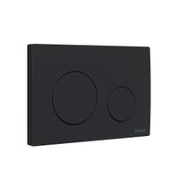 Кнопка BERGES для инсталляции ATOM Ring черная SoftTouch арт-049240 — фото 1, Инсталляции для унитазов