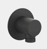 Шланговое подсоединение, Gessi, Shower316, стандарт подвода воды-1/2", цвет-черный матовый (Matt Black, Nero Opaco) арт-54269.299 — фото 1, Шланговые подключения