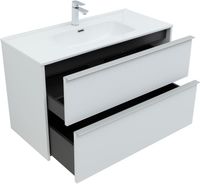 Товар: Тумба с раковиной Aquanet Вита 100 цв. белый матовый 00339163 - фото 7 Тумба с раковиной Aquanet Вита 100 цв. белый матовый 00339163 — фото 7, Тумбы с раковиной