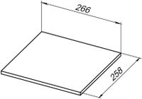 Полка для стеллажа Allen Brau Liberty 30 1.33009.B бежевый — фото 1, Стеллажи для ванной комнаты