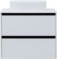 Тумба под раковину Allen Brau Activity 80 1.34004.WM белый матовый/черный браш — фото 13, Тумбы под раковину