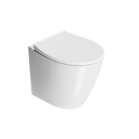 унитаз приставной MODO безободковый с водоворотной системой смыва Swirlflush фаянсовый белый арт-981011 — фото 1, Приставные унитазы