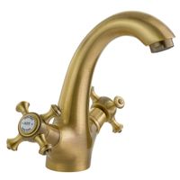 Товар: PRESTIGE См-ль д/раковины, донный клапан "click-clack", бронза арт-31600 - фото 1 PRESTIGE См-ль д/раковины, донный клапан "click-clack", бронза арт-31600 — фото 1, Смесители для раковины