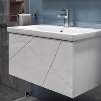 Товар: Тумба под раковину VIGO Geometry 80 подвесная белый (035) - фото 3 Тумба под раковину VIGO Geometry 80 подвесная белый (035) — фото 3, Тумбы под раковину