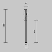 Садово-парковый светильник Outdoor O494FL-L30B3K — фото 10, Уличное освещение