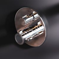 FT85A3RH40 X-Joy, набор: встроеный см-ль с ТМС, излив, прямоуг.верхний душ 300х210мм, ручн.душ, хром — фото 2, Встраиваемые душевые комплекты